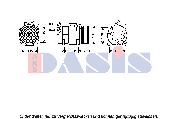 AKS DASIS Kompressor,kliimaseade 850103N